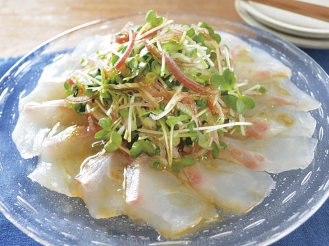鯛の和風カルパッチョ